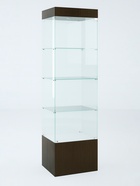 Шкаф пенал «П 54 Н», 520×450×1900 мм, ЛДСП, стекло, цвет венге 9352838