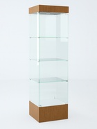 Шкаф пенал «П 54 Н», 520×450×1900 мм, ЛДСП, стекло, ноче гварнери 9352839