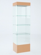 Шкаф пенал «П 54 Н», 520×450×1900 мм, ЛДСП, стекло, цвет дуб сонома 9352842