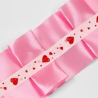 Лента на капот "Волна", атлас, розовый - фото 38706802