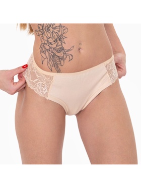 Трусы женские стринги Spanyolla, бежевые, размер 44