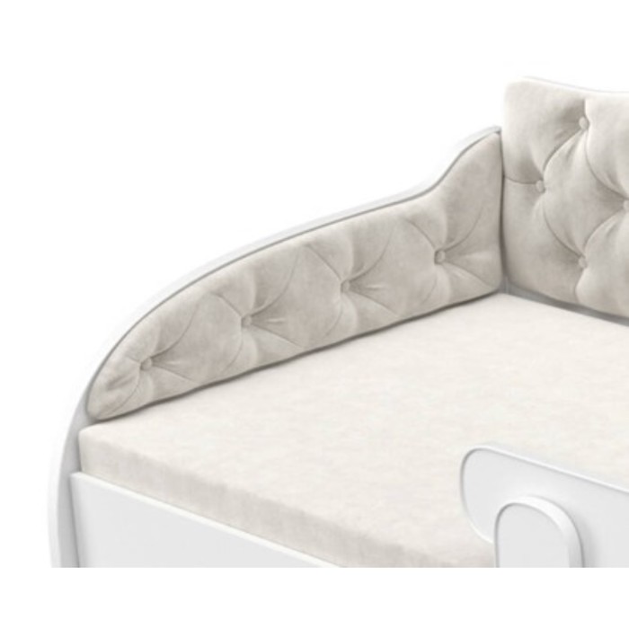 Мягкие боковины на диван «КарлСон24», 80х30 см, цвет белый - Фото 1