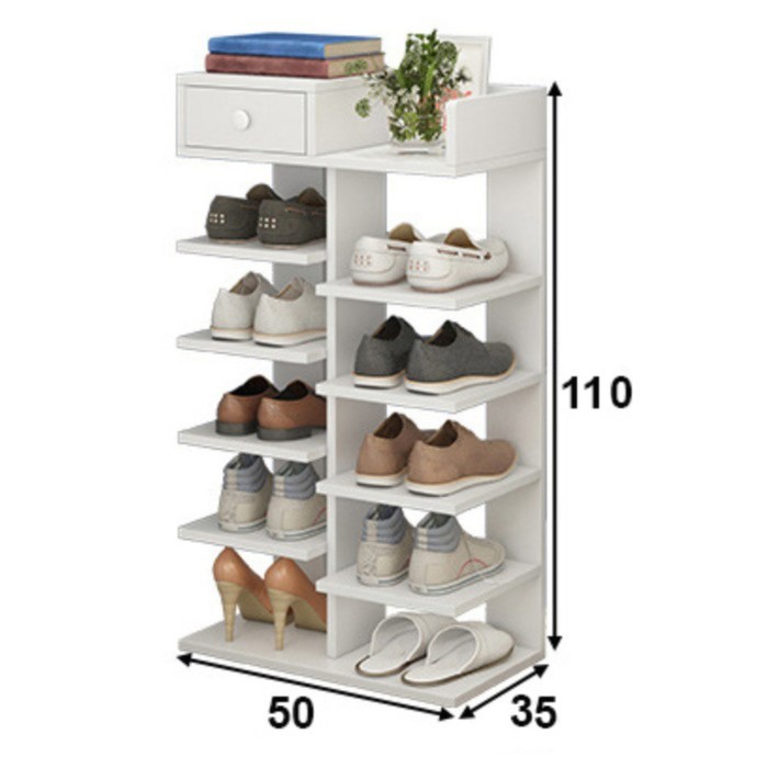 Обувница, этажерка для обуви «КарлСон24» Scandi, 35 х 50 х 110 см, цвет белый - фото 1907564227