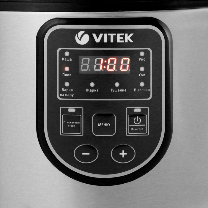 Мультиварка Vitek VT-4278 BK, 900 Вт, 5 л, 8 программ, двухслойное тефлоновое покрытие - фото 51357061