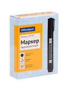 Маркер перманентный OfficeSpace 8004А, чёрный, узел 3.0 мм - Фото 5
