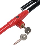 Замок противоугонный на руль автомобиля, металл, красный, 53 см - Фото 2