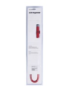 Замок противоугонный на руль автомобиля, металл, красный, 53 см - Фото 6