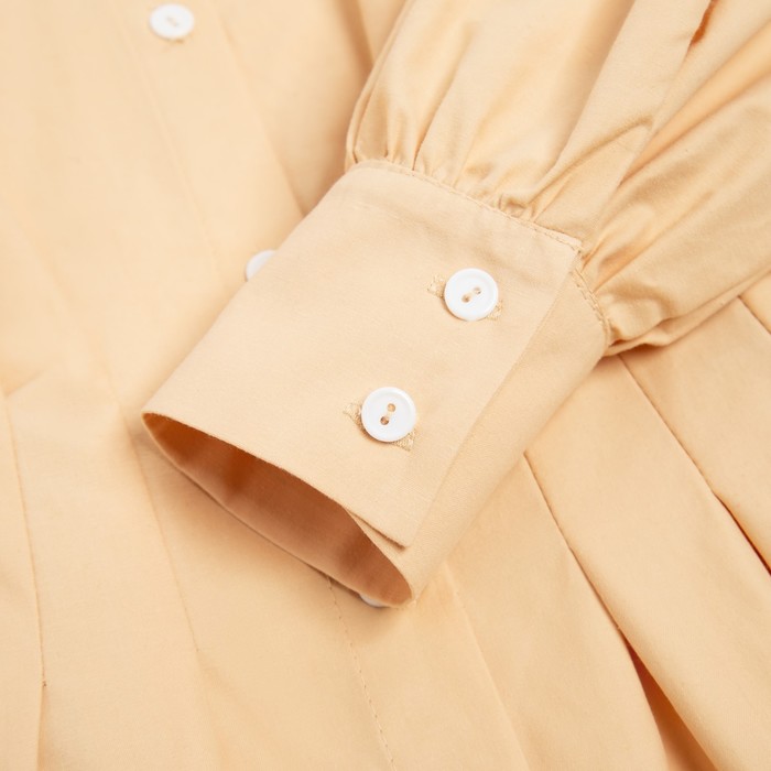 Рубашка женская удлиненная MINAKU: Casual Collection цвет бежевый, р-р 42 - фото 1909025857