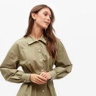 Рубашка женская удлиненная MINAKU: Casual Collection, размер 46, зелёный - Фото 4