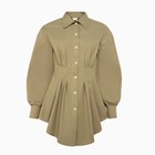 Рубашка женская удлиненная MINAKU: Casual Collection цвет зеленый, р-р 48 - Фото 7