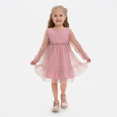 Платье сетка KAFTAN, размер 32 (110-116 см), розовый