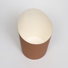 Упаковка для картофеля фри, крафт-белый, стаканчик, 11×8×6 см - Фото 4