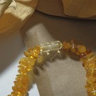 Бусы "Янтарь" крошка крупная, цвет светло-коньячный, 42см - фото 24425462