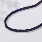 Бусины на нити "Гематит" палочки, 12*3мм, цвет фиолетовый, 42см - фото 10072719