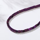Бусины на нити "Гематит" кубики мини, 3*3мм, цвет фиолетовый, 40см - фото 10072773