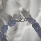 Бусы галтовка через узел «Кварц » окрашенный, цвет серый, 45см - Фото 3