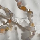 Бусы галтовка мелкая через узел "Агат бразильский", 46см + 5см удлинитель - фото 24425483