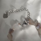 Бусы галтовка мелкая через узел "Агат бразильский", 46см + 5см удлинитель - фото 24425484