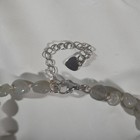 Бусы галтовка мелкая через узел "Лабрадор", 46см + 5см удлинитель - фото 24425490