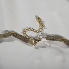 Бусы рондель 3*2мм через бусину "Раухтопаз", 45см + 5см удлинитель - фото 24425517