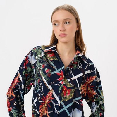 Пижама женская (рубашка, брюки) KAFTAN «Ремень», размер 40-42