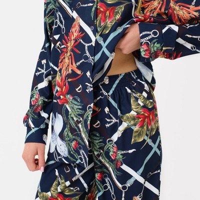 Пижама женская (рубашка, брюки) KAFTAN «Ремень», размер 40-42