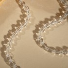 Бусы шар №6 через бисер «Горный хрусталь», 45см + 5см удлинитель - фото 24425527