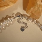 Бусы шар №6 через бисер «Горный хрусталь», 45см + 5см удлинитель - фото 24425528