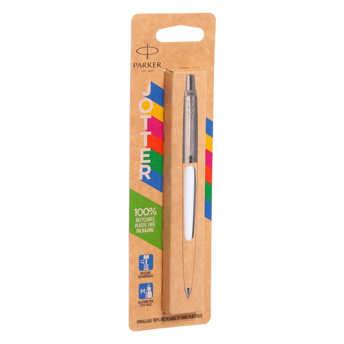 

Ручка шариковая Parker JOTTER ORIGINALS WHITE, синяя, блистер 2096874