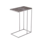 Стол придиванный Агами, 500х310х705, серый мрамор/хром - Фото 1