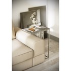 Стол придиванный Агами, 500х310х705, серый мрамор/хром - Фото 3