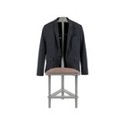 Вешалка костюмная с сиденьем В 26Н, 410х360х1050, серый - Фото 3