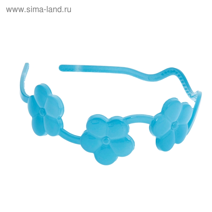 ободок для волос волна цветочки, микс - Фото 1