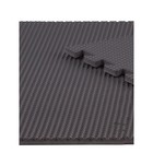 Коврик eva универсальный Eco-cover, Соты 125 х 65 см, серый, трансформер - фото 6735349