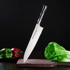 Нож кухонный Samura BAMBOO, шеф, лезвие 24 см, стальная рукоять - Фото 1