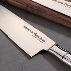 Набор ножей Samura BAMBOO, 3 шт: лезвие 8,8 см, 15 см, 20 см, стальная рукоять - фото 4365677
