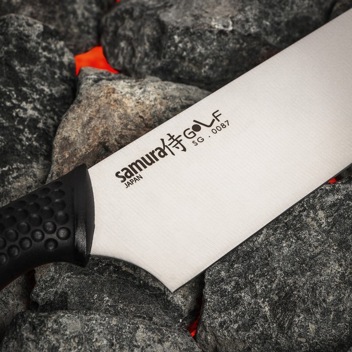 Нож кухонный Samura GOLF, шеф, лезвие 24 см, AUS-8 - фото 1909026517