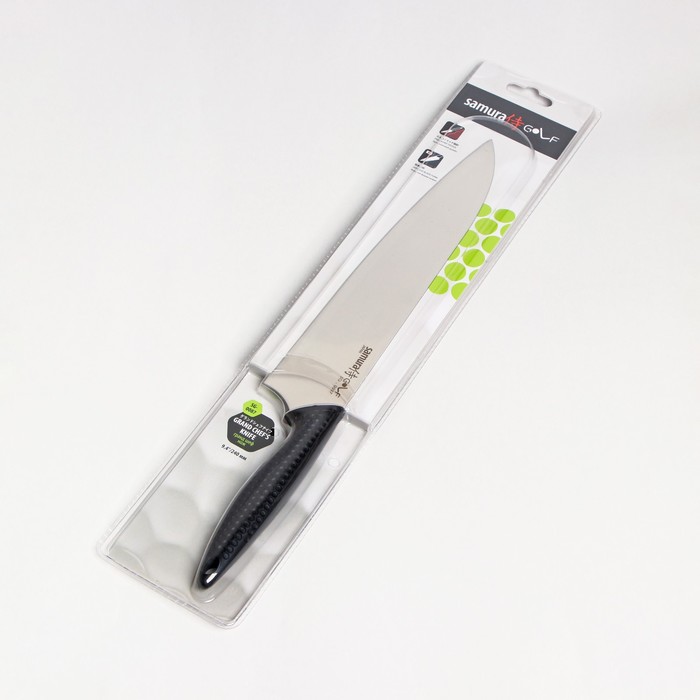Нож кухонный Samura GOLF, шеф, лезвие 24 см, AUS-8 - фото 1891406330