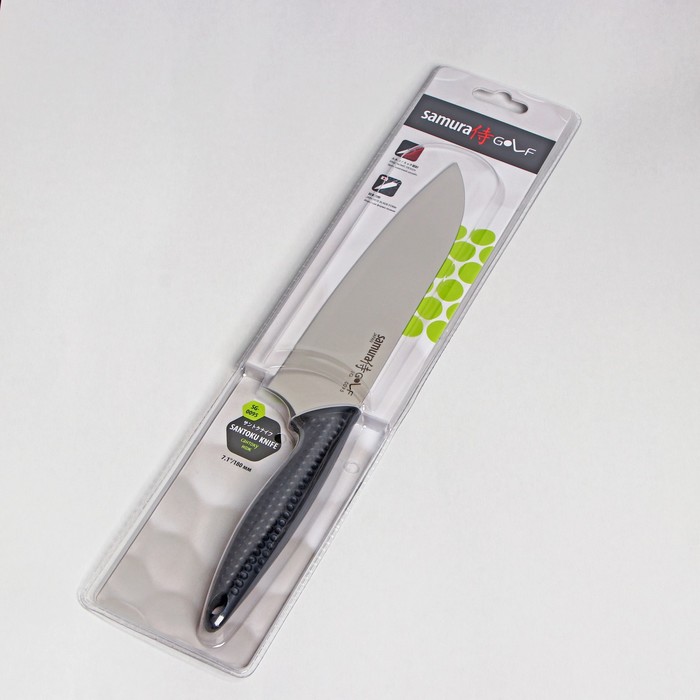 Нож кухонный Samura GOLF, Сантоку, лезвие 18 см, AUS-8 - фото 1909026525