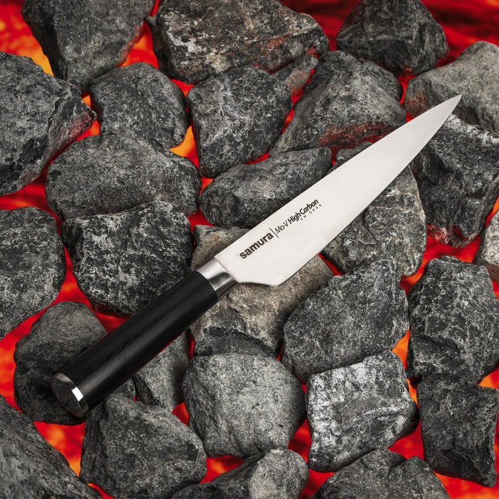 Нож кухонный Samura Mo-V, универсальный, лезвие 19,2 см - фото 1909026527