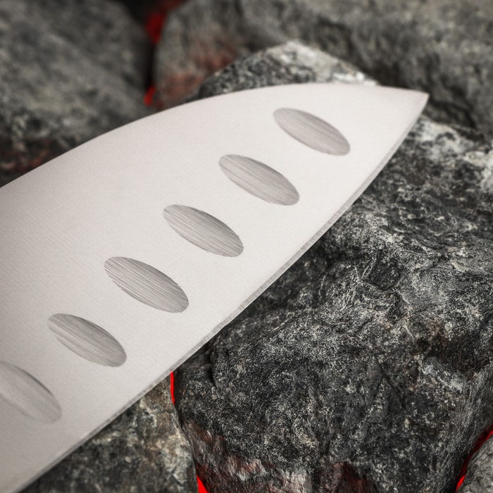 Нож кухонный Samura Mo-V, сантоку, лезвие 18 см - фото 1909026534