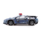 Машина инерционная «Crazy race, полиция», русская озвучка, свет, цвет серый - Фото 2