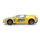 Машина инерционная «Crazy race, гонки», русская озвучка, свет, цвет жёлтый - Фото 2