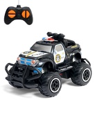 Машинка на пульте управления «Джип. Полиция», работает от батареек, цвет чёрный - Фото 1