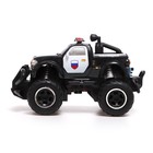 Машинка на пульте управления «Джип. Полиция», работает от батареек, цвет чёрный - Фото 2