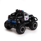 Машинка на пульте управления «Джип. Полиция», работает от батареек, цвет чёрный - Фото 3