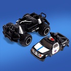 Машинка на пульте управления «Джип. Полиция», работает от батареек, цвет чёрный - Фото 5