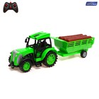 Трактор радиоуправляемый «Фермер», с прицепом, работает от аккумулятора, цвет зелёный - фото 280846619