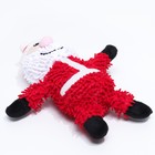 Игрушка мягкая для собак «Дед мороз» с пищалкой, 26×15 см - Фото 4