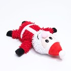 Игрушка мягкая для собак «Дед мороз» с пищалкой, 26×15 см - Фото 5